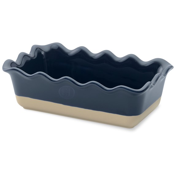 Emile
Henry
French	Ceramic
Ruffled
Loaf
Pan